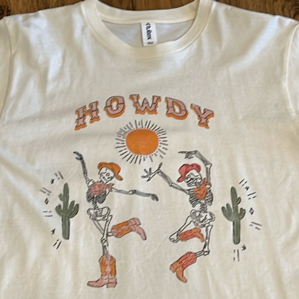 Dancing Skeletons Howdy Tee, Size M